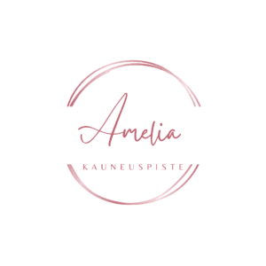 Rose Gold Black Elegant Luxury Circle Beauty Logo